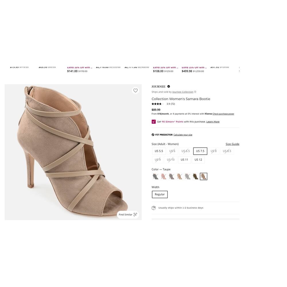 Journee Collection Samara Bootie - Picture 5 of 5